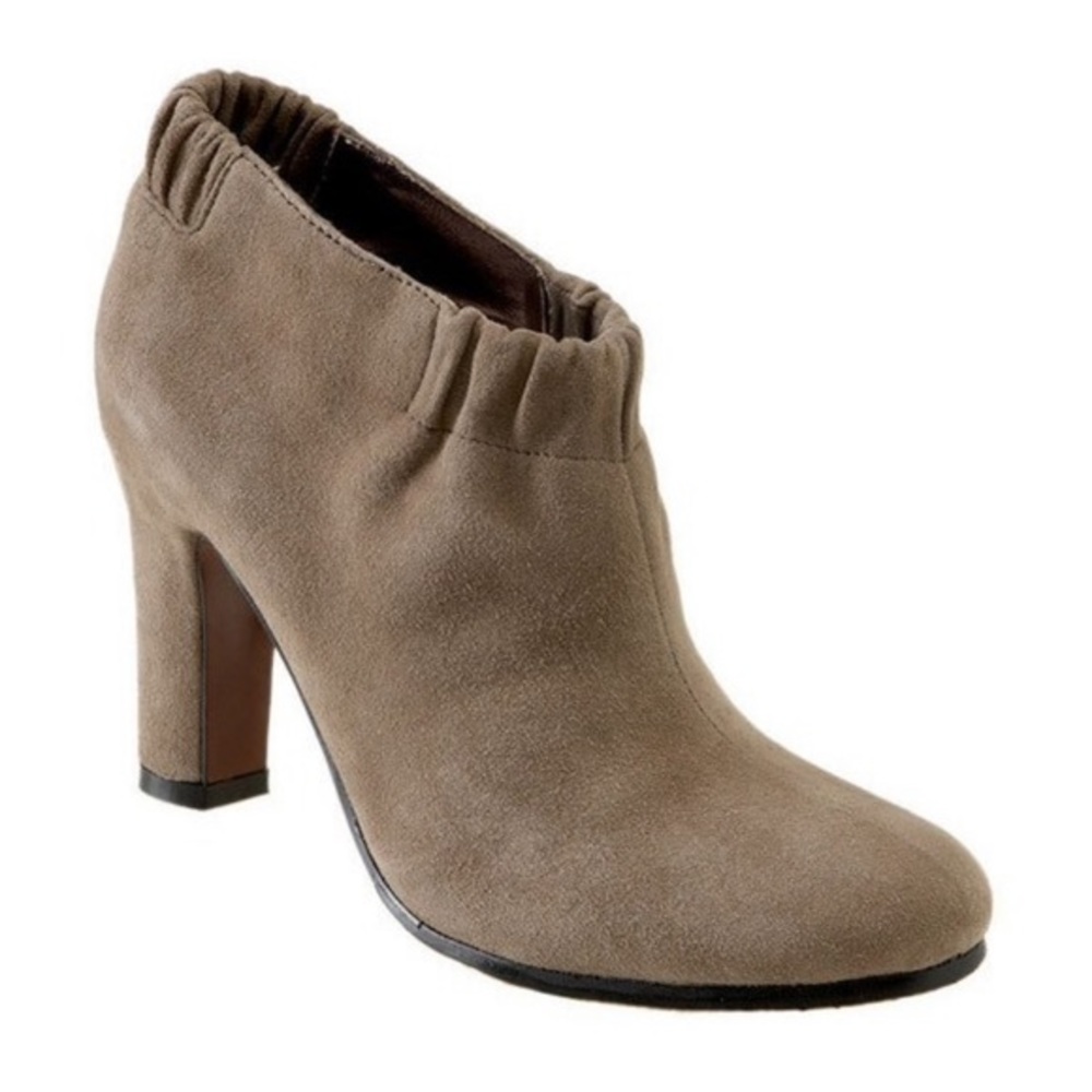 SAM EDELMAN Simone Putty Brown Suede Booties SZ 6